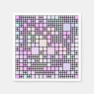 pastel pixel pieces : napkin