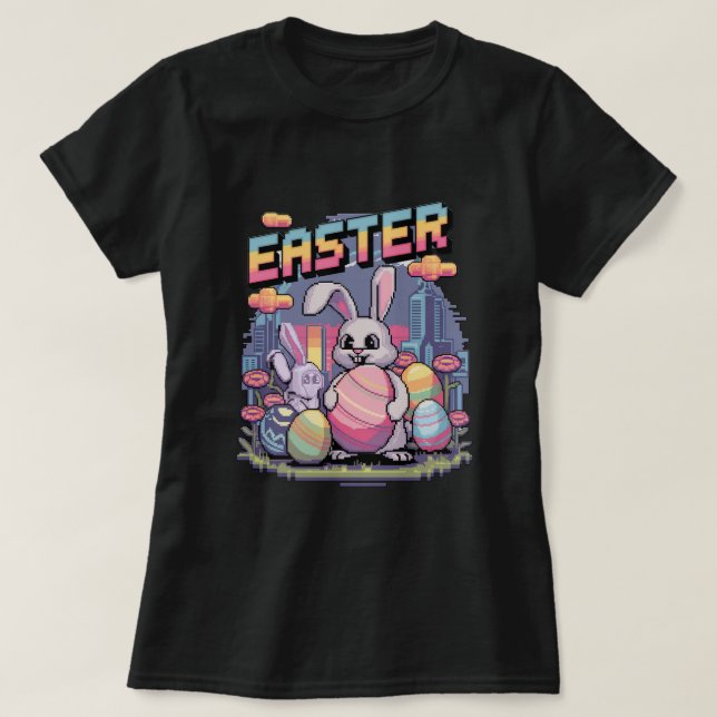 Pastel Pixelation T-Shirt (Design Front)