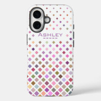 Pastel Pixels Cool Geometric Pattern Personalised
