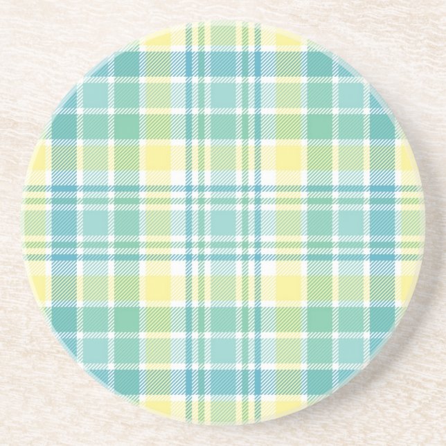Pastel Plaid Coaster (Front)