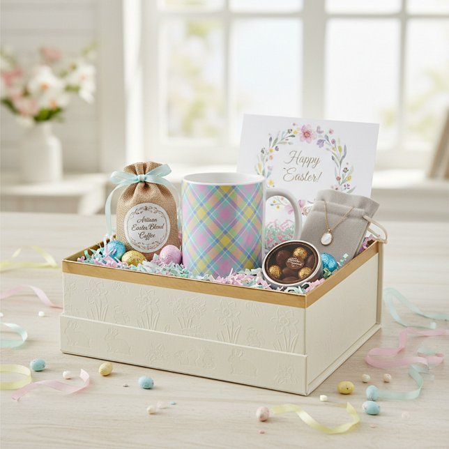 Pastel plaid  coffee mug (Creator Uploaded)