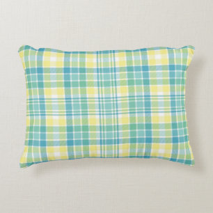Pastel Plaid Decorative Cushion