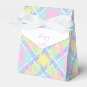 Pastel plaid Easter Favour Box