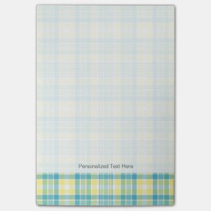 Pastel Plaid Post-it Notes