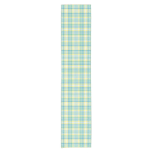 Pastel Plaid Short Table Runner