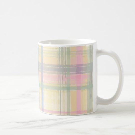 Pastel Plaid Tall Mug
