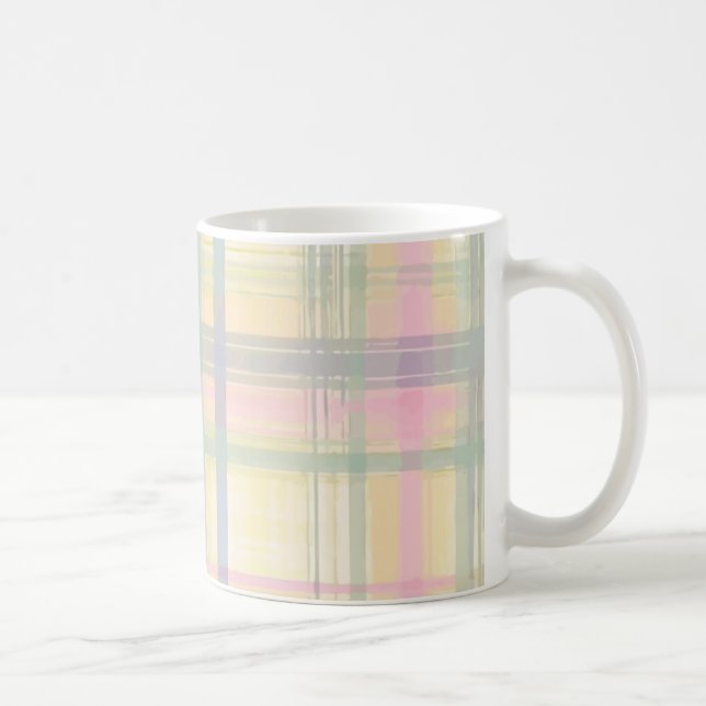 Pastel Plaid Tall Mug (Right)