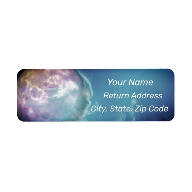 Pastel Planet Personalise Address (Front)