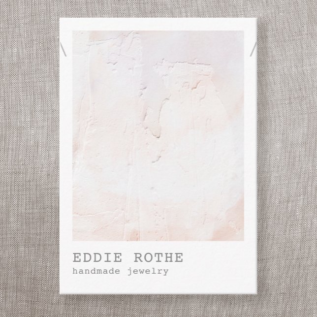 Pastel Plaster Abstract Necklace Display  Business Business Card (Creator Uploaded)