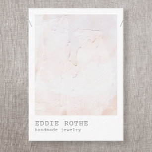 Pastel Plaster Abstract Necklace Display  Business Business Card