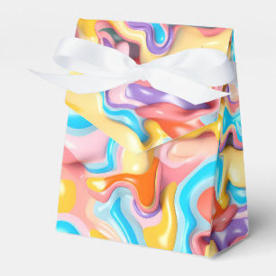 Pastel Plastic Fluid Abstract Favour Box