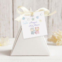 Pastel Plush Toy Personalised Monogram Baby Shower