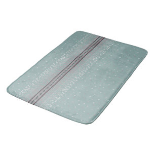 Pastel poka dot bath mat