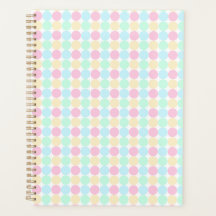 Pastel Polka Dot Hardcover Spiral Planner