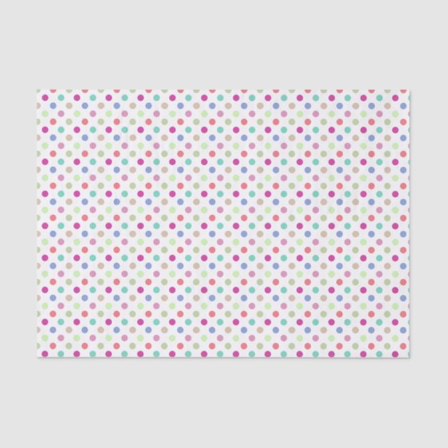 Pastel Polka Dot Tissue Paper (Front)