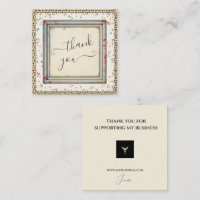 Pastel Polka Dots Name Business Website Thank You