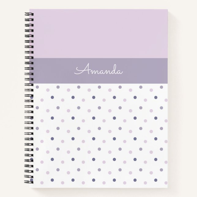Pastel polka dots notebook (Front)