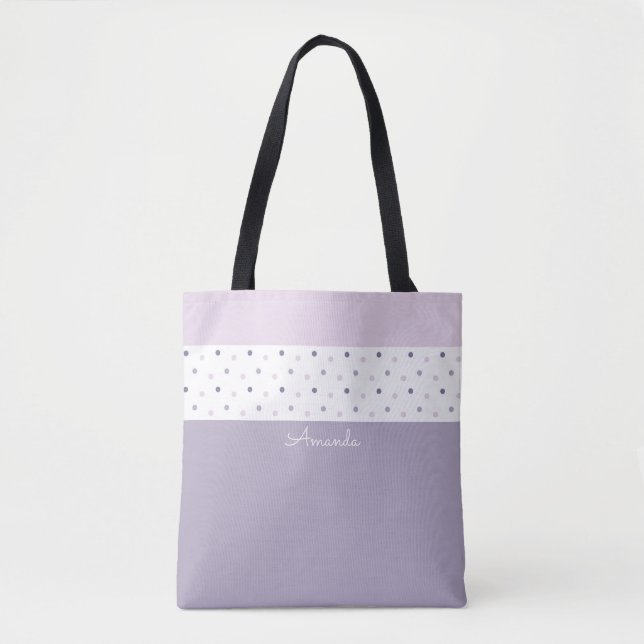 Pastel polka dots Tote Bag (Front)