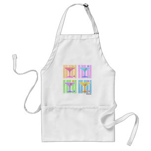 PASTEL POP ART MARTINIS STANDARD APRON