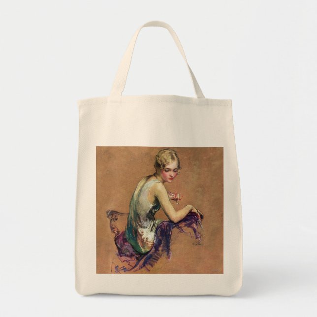 Pastel Portrait Tote Bag (Front)