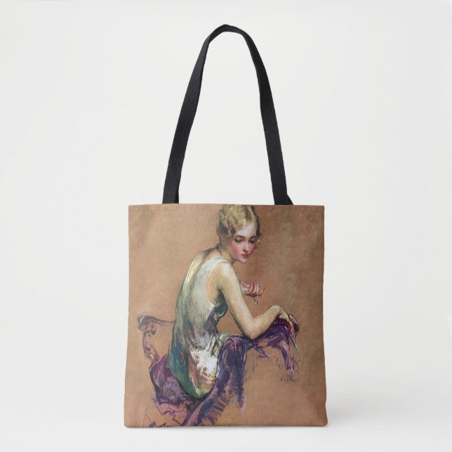 Pastel Portrait Tote Bag (Front)