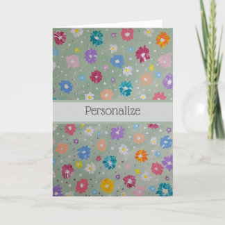 Pastel Posie Personalisation Note Card