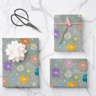 Pastel Posie Wrapping Paper