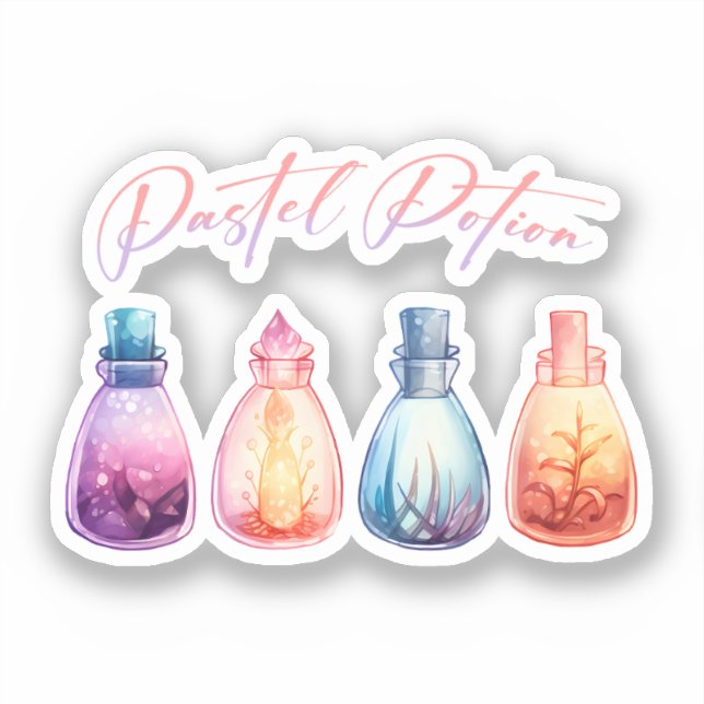Pastel Potion – Cute and Elegant Witch Potion (Front)