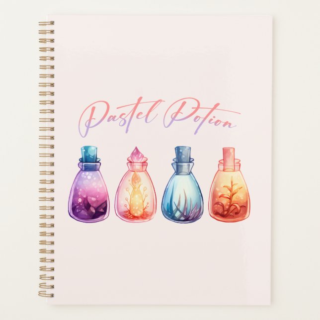 Pastel Potion – Cute and Elegant Witch Potion Planner (Front)