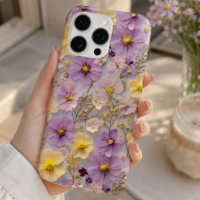 Pastel Pressed Wildflower Cottagecore Pattern