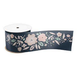 Pastel Prettiest Floral Gift Wrapping Satin Ribbon