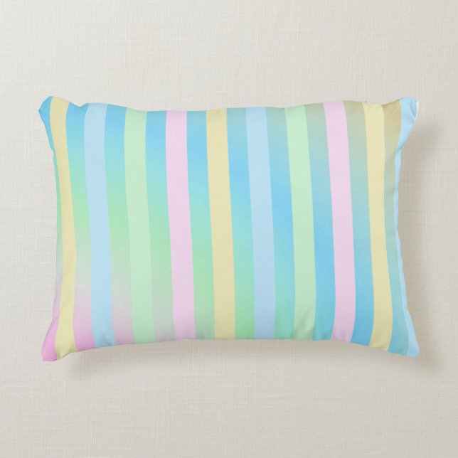 Pastel Pretty Pattern Decorative Cushion (Front)