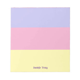 Pastel Pretty Spring Colors Custom  Notepad