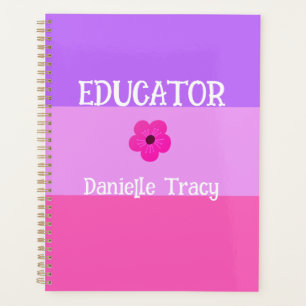 Pastel Pretty Spring Colors Teacher  Planner