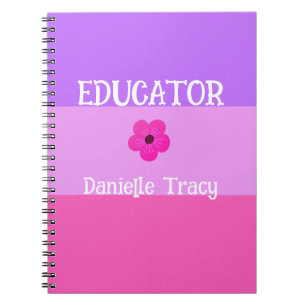 Pastel Pretty Spring Colours Custom Notebook