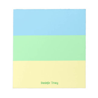 Pastel Pretty Spring Colours Custom  Notepad
