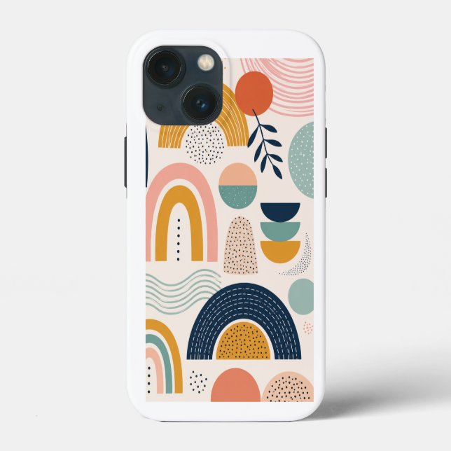 Pastel Prism Arc Abstract Surface Pattern Case-Mate iPhone Case (Back)