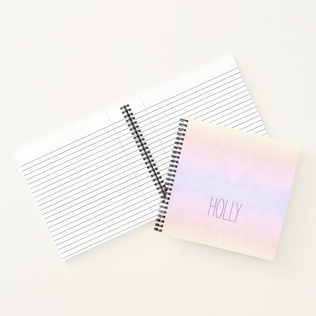 Pastel Prism Personalised Notebook (Inside)