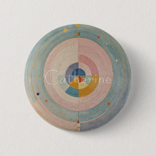 Pastel Prism: Rainbow Color Wheels 6 Cm Round Badge