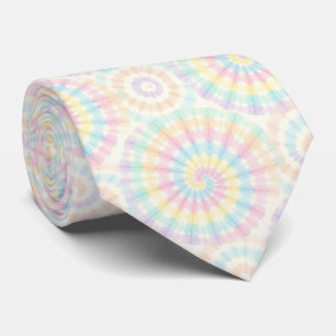 Pastel Psychedelic Tie-Dye Pattern Tie