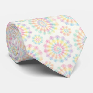 Pastel Psychedelic Tie-Dye Pattern Tie