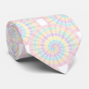 Pastel Psychedelic Tie-Dye Pattern Tie
