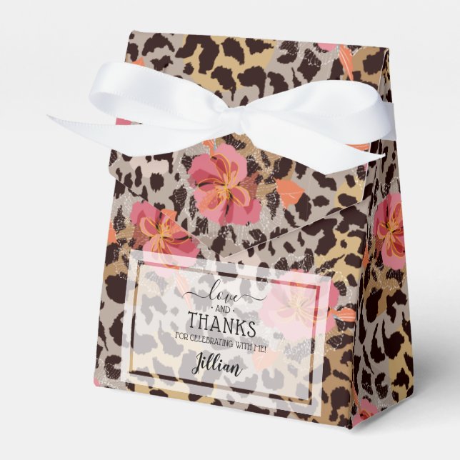 Pastel Pumpkins Blue Boy Baby Shower Favour Box (Front Side)