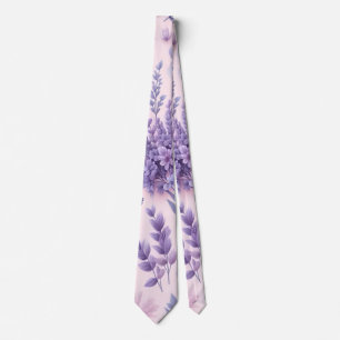 Pastel Purple Aesthetic Lavender Flower Tie