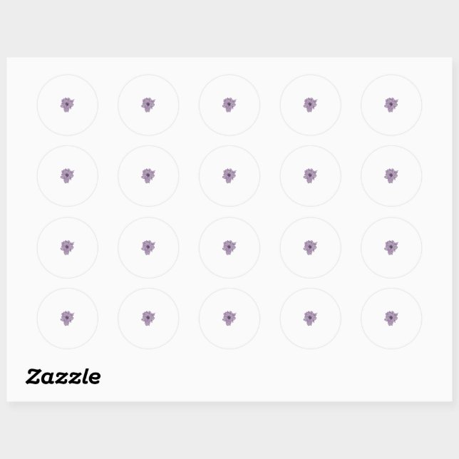 Pastel Purple, Amethyst Smoke artificial  Sticker (Sheet)