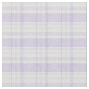 Pastel Purple and Green Plaid Fabric