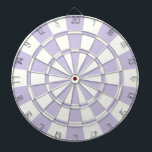 Pastel Purple And White Dartboard<br><div class="desc">Pastel Purple And White Dart Board</div>