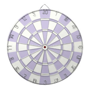 Pastel Purple And White Dartboard