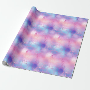 Pastel Purple, Blue & Pink Abstract Wrapping Paper