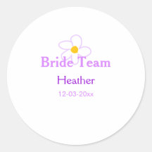 Pastel purple flower bridesmaid bride team boho mo